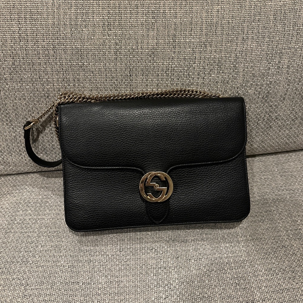 Gucci Interlocking Leather Bag - image 1